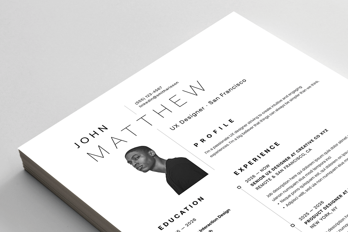 Resume/CV, a Resume Template by Reuix Studio (Photo 5 of 5)