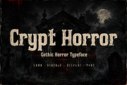 Crypt Horror, a Slab Serif Font by Wow Magic (Thumbnail 1 of 5)
