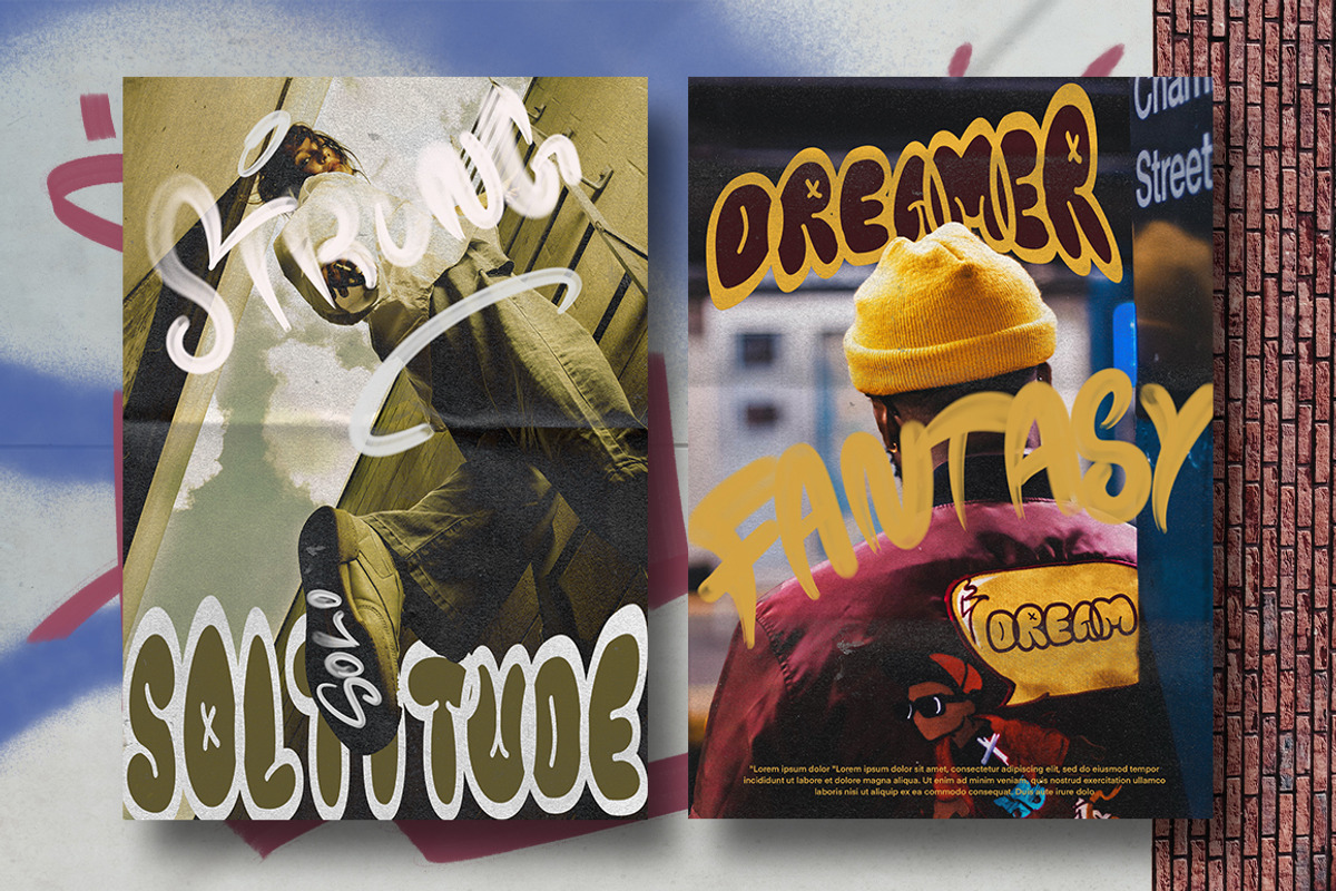 Aero Tag - Graffiti Font and Brushes, a Sans Serif Font by Angin Studio (Photo 4 of 16)
