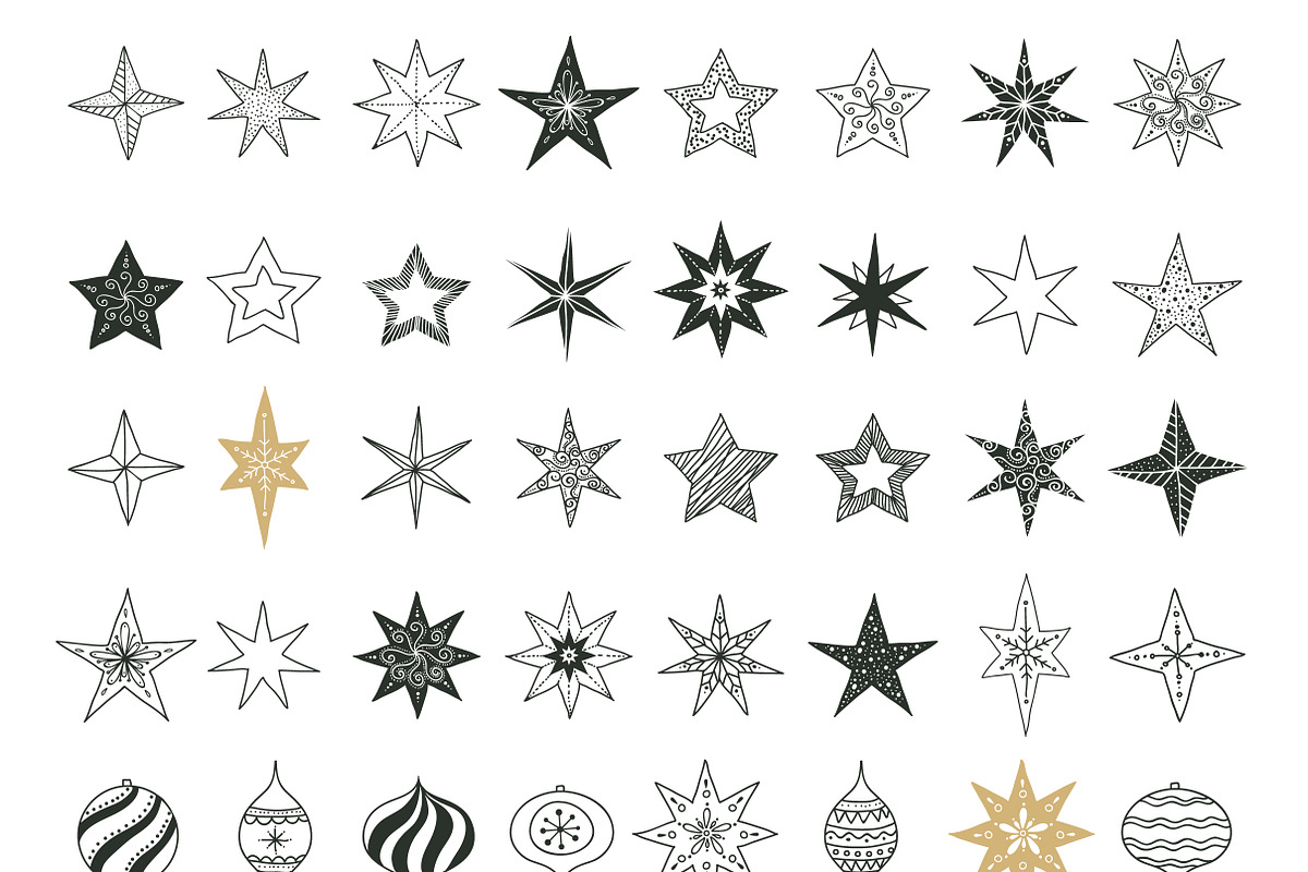 Hand drawn Christmas decorations, an Icon by Marish (Photo 5 of 5)