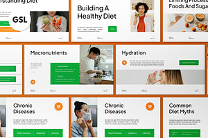 White Healthy Diet Google Slide, a Presentation Template by graphicook