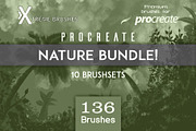 Procreate Nature BUNDLE!, a Brush Add-On by Extreme Brushes (Thumbnail 1 of 9)