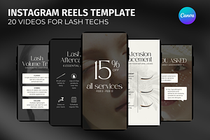 Lash Tech Instagram Reels Templates