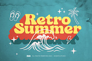 Malibu Chunk - Retro Groovy Font, a Sans Serif Font by Aksapix Studio (Thumbnail 5 of 8)