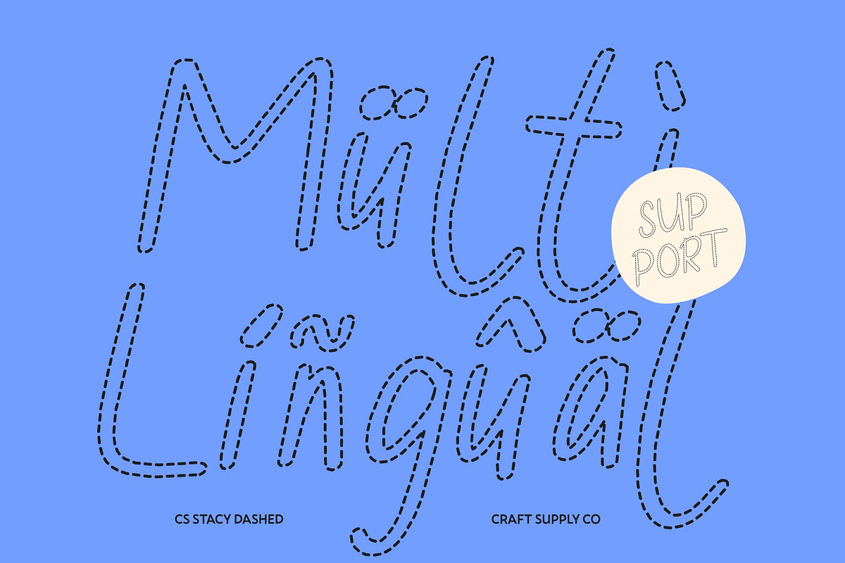 CS Stacy Dashed, a Handwritten Font by Craft Supply Co. (Photo 7 of 8)
