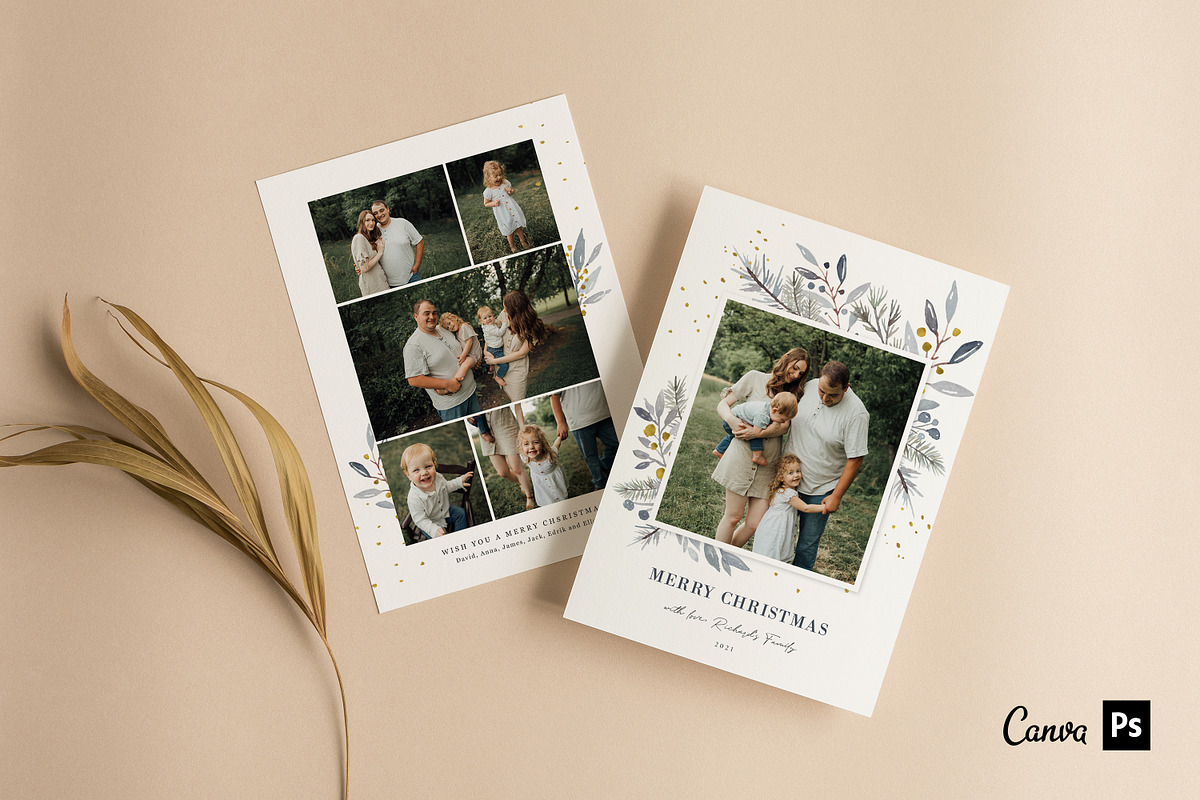 Christmas Card Template CD308, an Invitation Template by Salsal Design (Photo 2 of 5)