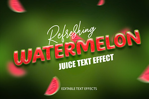 Editable Juice Text Effect Pack Of 6