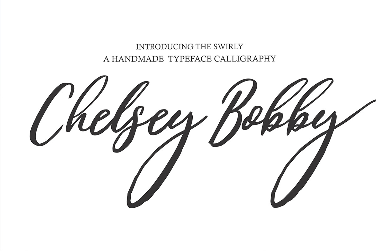 Chelsey Bobby, a Script Font by Gatype (Photo 1 of 6)