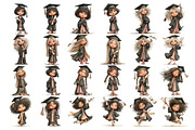 Graduation Children Watercolor Clipa, a Person Illustration by Nicolle's Colorful Art (Thumbnail 2 of 4)