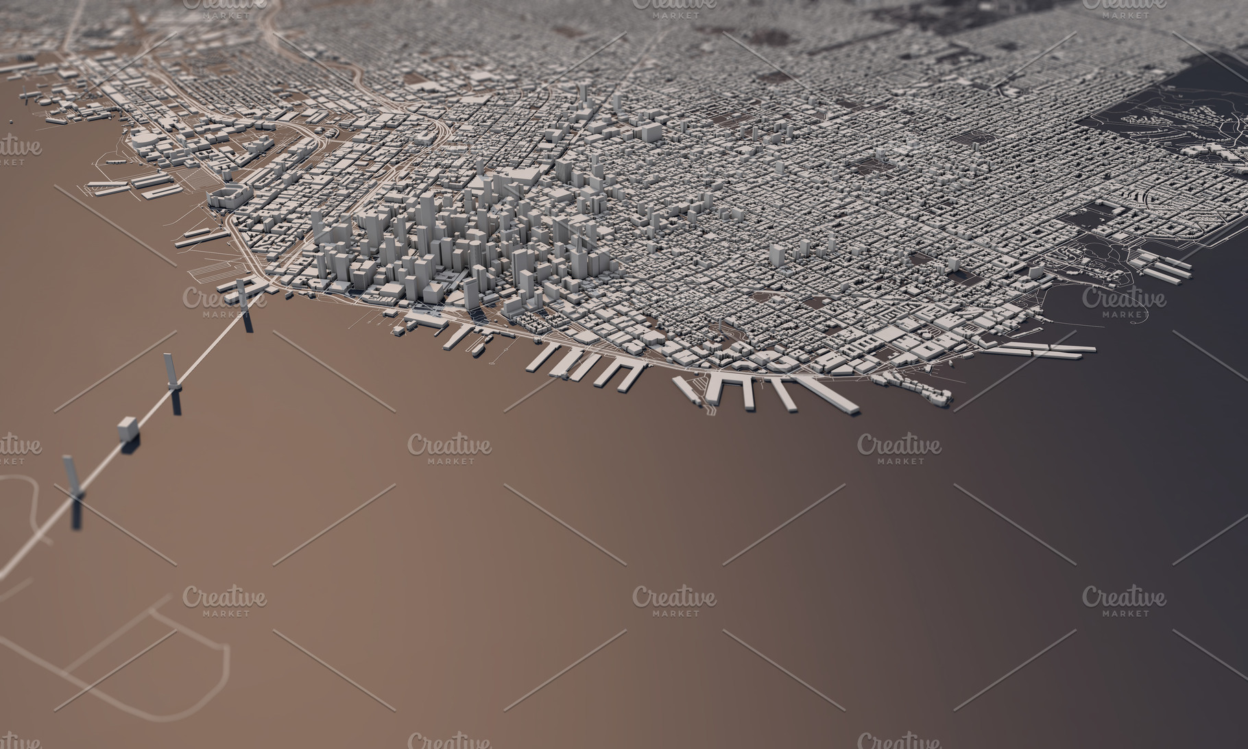 San francisco city map 3d rendering stock photo containing san francisco and, an Architecture Photo by ink drop