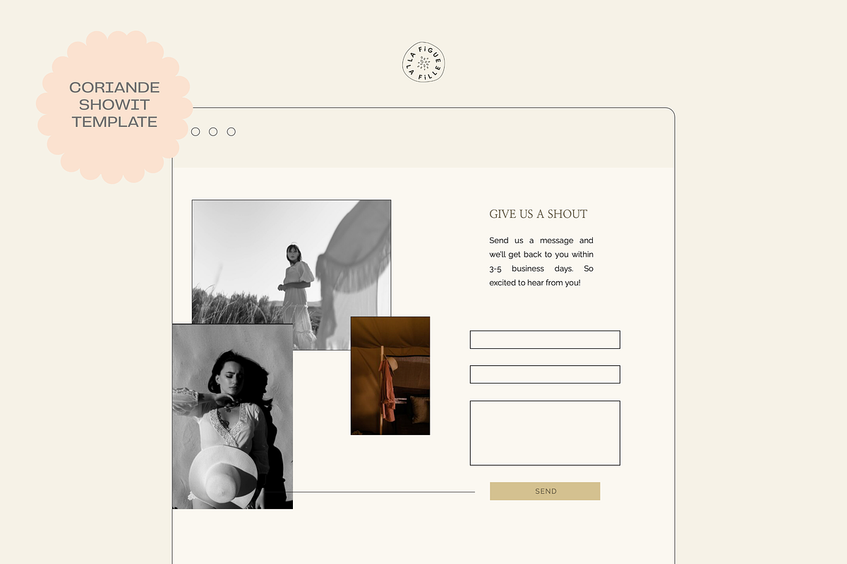Coriande Showit Web Template, a Websites & App Template by Figue Studio (Photo 2 of 4)