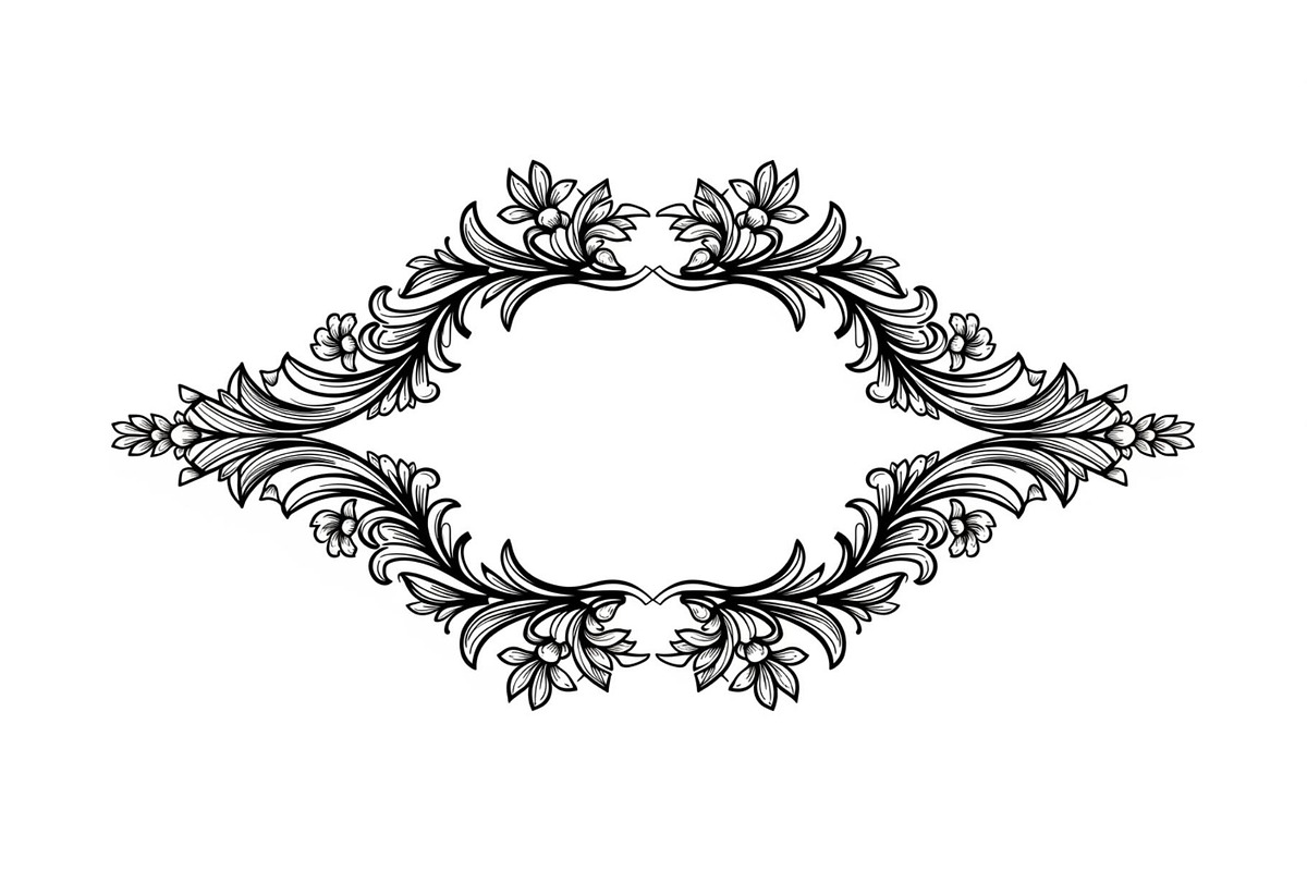 Vintage Floral Frame Vector Bundle, an Illustration by Designs_River (Photo 11 of 51)