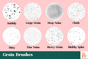 Grainy Procreate Texture Brushes