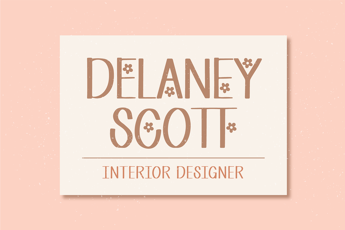 June Bloom | a cute all caps font, a Sans Serif Font by TateMadeModern (Photo 6 of 11)