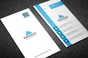 Simple Vertical Business Card, a Business Card Template by Divergent Studio (Thumbnail 3 of 5)