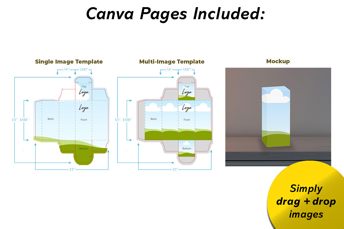Beauty Product Box Mockup + Template, a Packaging Mockup by Korner (Photo 3 of 12)