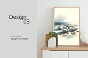 Coastal Serenity Watercolor Oyster, an Illustration by pixelpetals (Thumbnail 4 of 4)