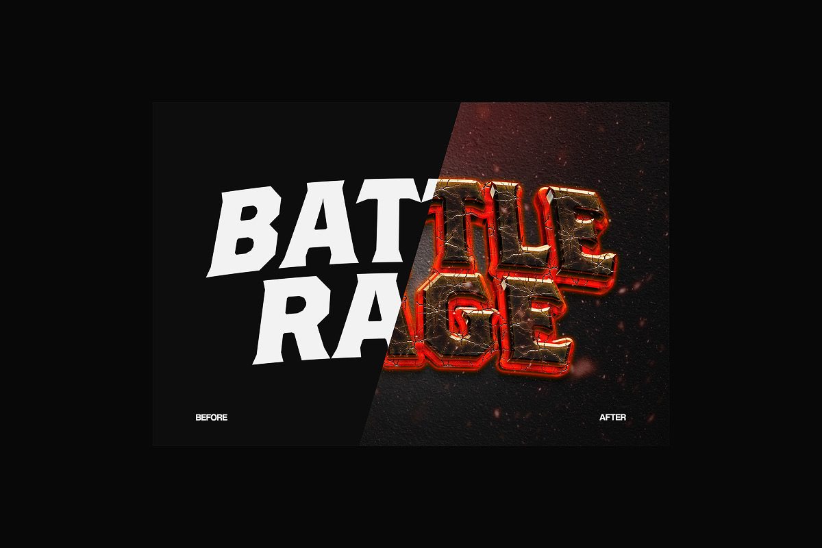 War Battle Text Effect, a Layer Style Add-On by Matsero (Photo 2 of 4)