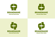 Letters QP DB DP QB Organic Logo, a Branding & Logo Template by Pray Art Design Studio (Thumbnail 1 of 2)