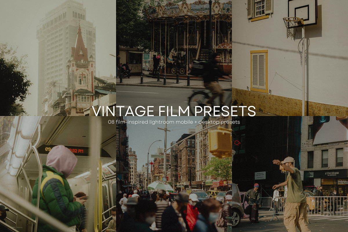 VINTAGE LIGHTROOM MOBILE PRESETS, a Preset Add-On by AmuletPresets (Photo 1 of 8)