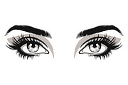 Vector Women's Eye., an Object Graphic by Gomolach (Thumbnail 11 of 18)