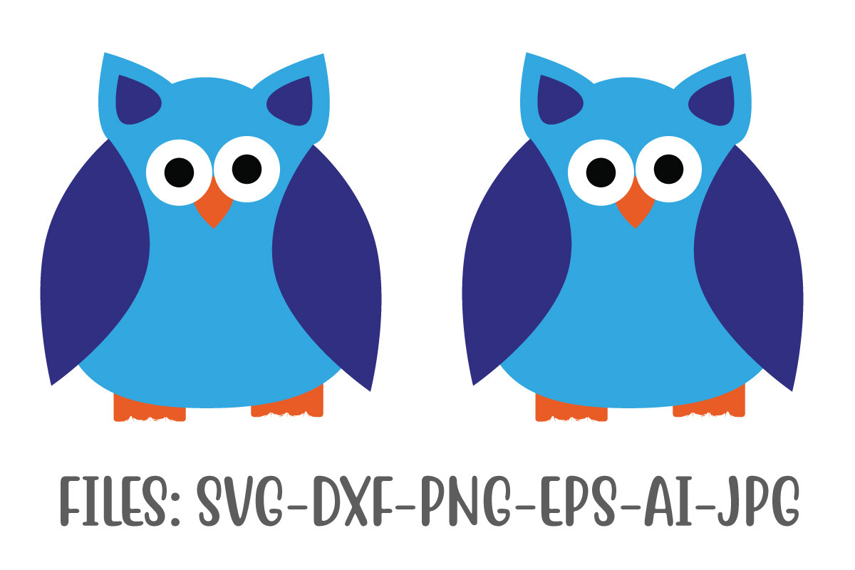 Blue Owl Clip Art, an Icon by CrexoraLab (Photo 2 of 3)