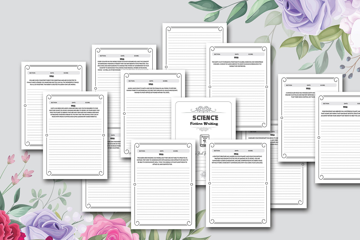 Science Fiction Writing, a Stationery Template by design_hut (Photo 2 of 3)