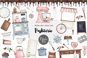 Pasticerie watercolor set, a Decorative Illustration by Estudio 812 (Thumbnail 1 of 10)
