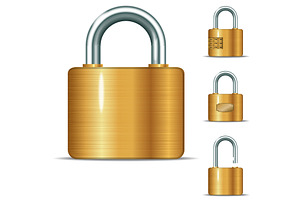 open and closed padlocks, an Object Illustration by piter.goskov