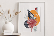 Autumn Flowers & Birds Vector Set, an Object Graphic by Yevheniia (Thumbnail 8 of 8)