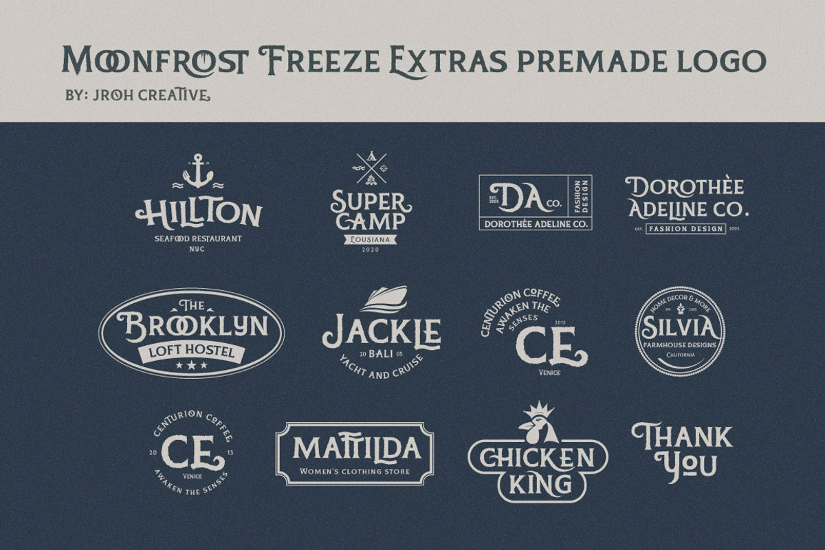 Moonfrost Freeze Font + Extras, a Font by JROH Creative (Photo 11 of 13)