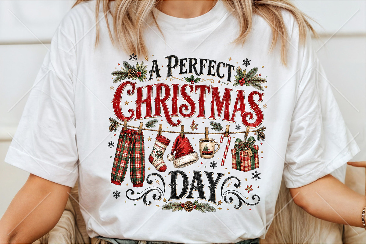 A Perfect Christmas Day PNG, a Seasonal Illustration by Canvas Craft (Photo 3 of 6)