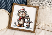Whimsical Funny Silly Holiday Cats, an Illustration by Libby Wishes (Thumbnail 2 of 7)