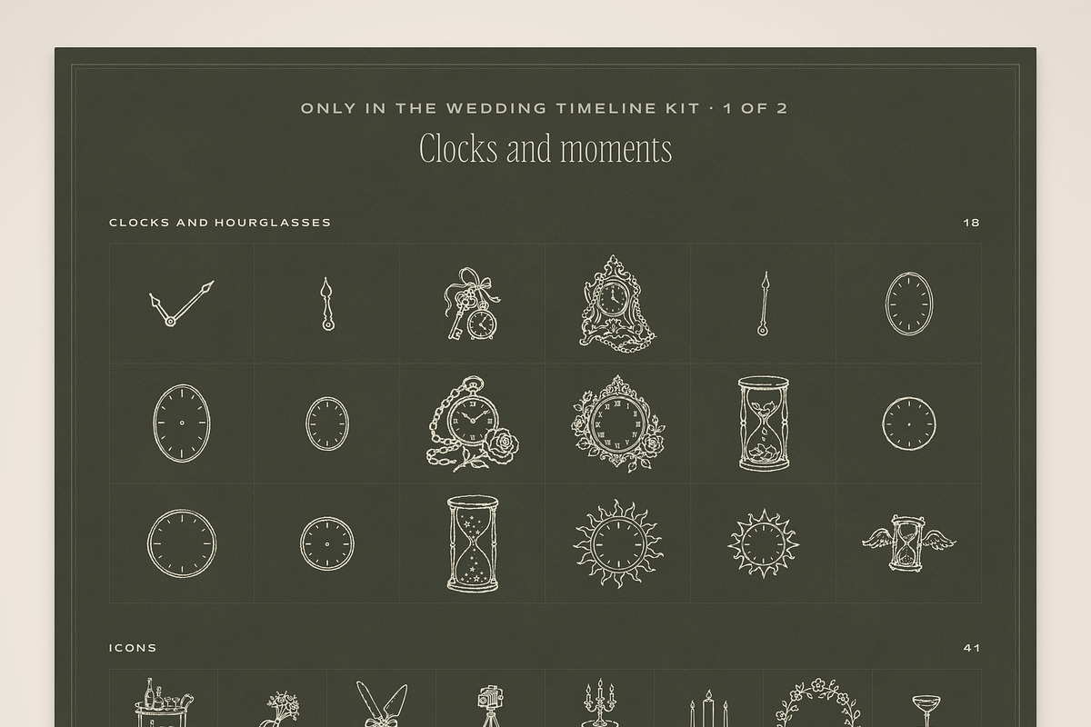 Wedding Timeline & Itinerary Kit, an Object Graphic by The October Creative (Photo 12 of 22)