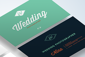 Wedding Business Cards Mock-Up