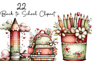 Back to School Clipart Bundle, a Seasonal Illustration by DreamArtGraphic (Thumbnail 1 of 4)