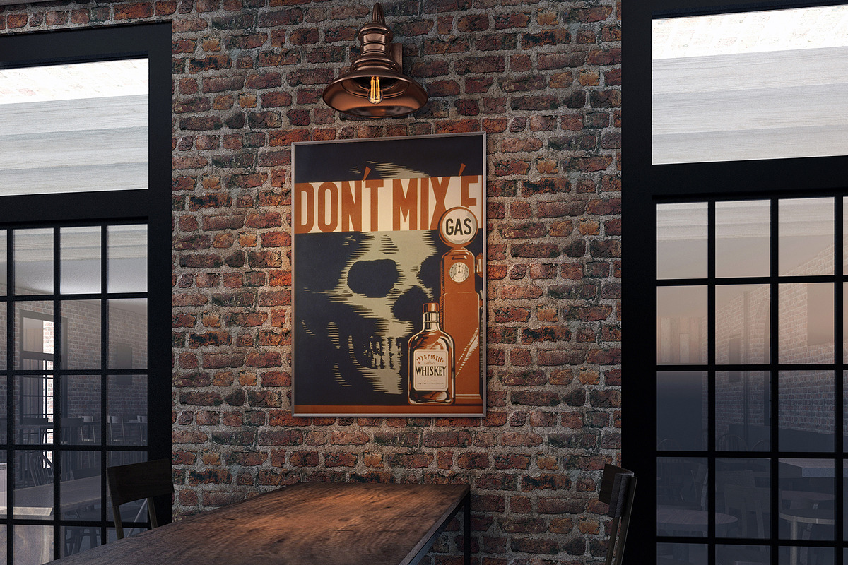Bar Poster Mockups, a Print Template by Luuqas Design (Photo 5 of 6)