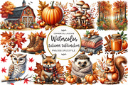 Autumn Sublimation Clipart, an Illustration by OK Design (Thumbnail 1 of 5)