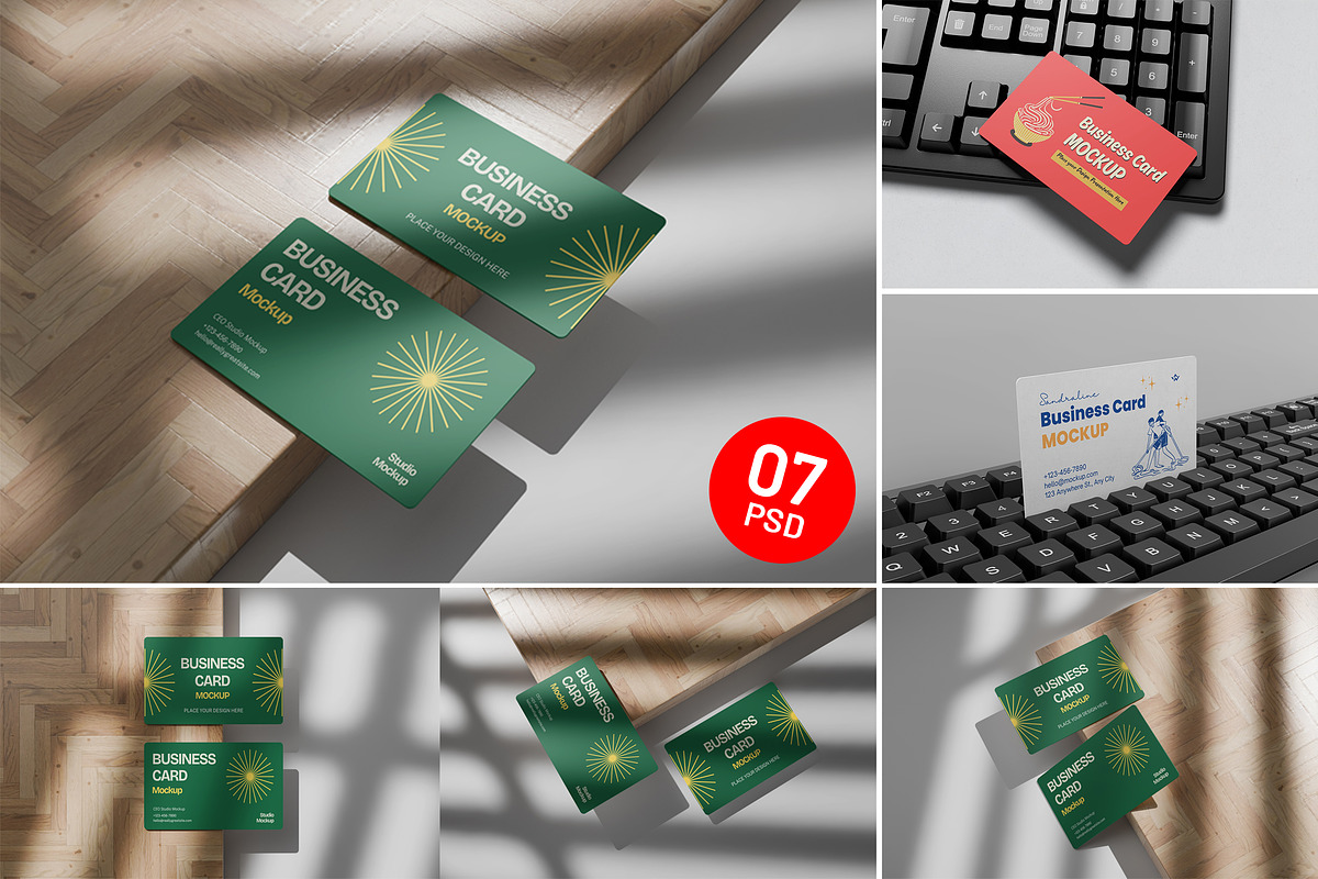 Business Card Mockup, an Advertising Mockup by Graphic Deal (Photo 8 of 8)