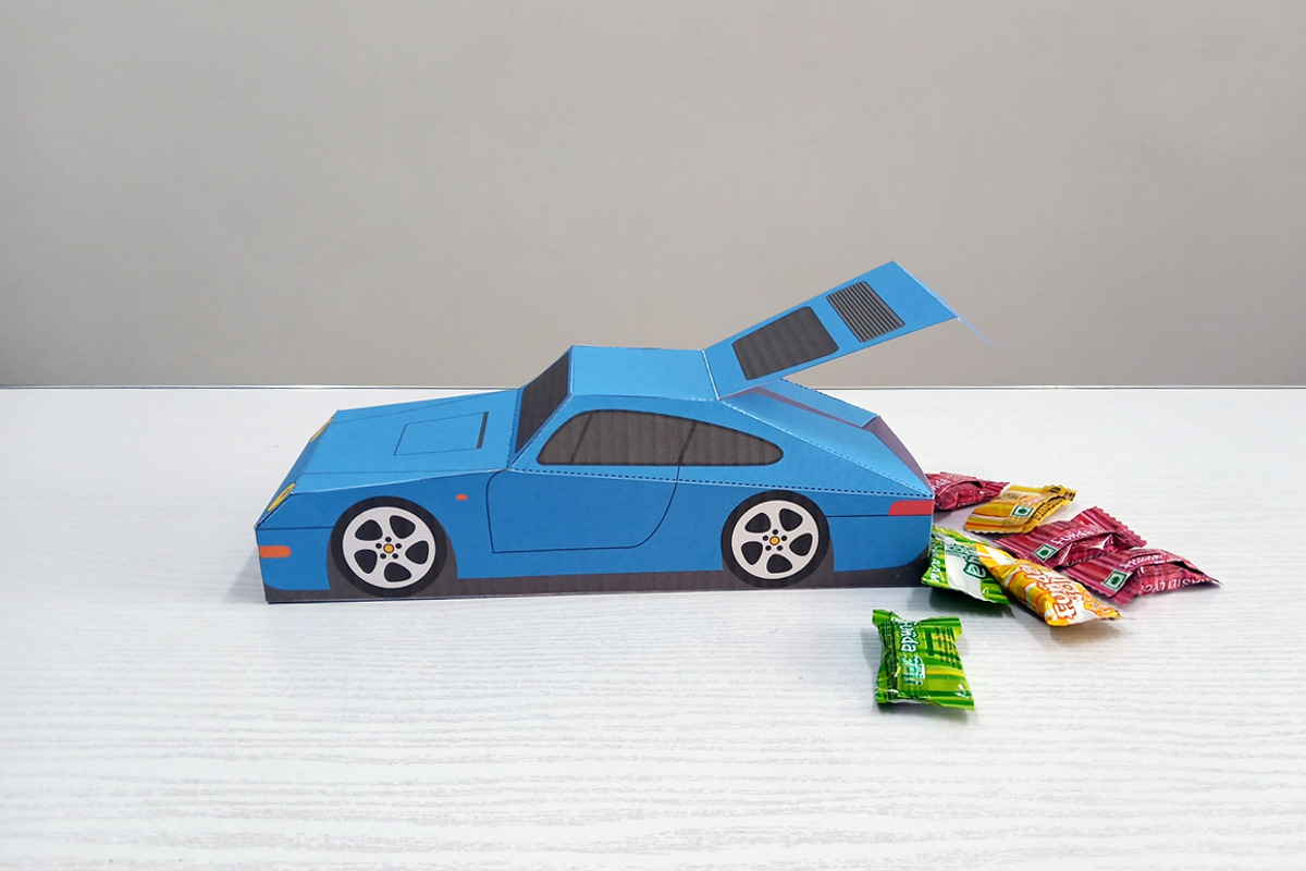 DIY Porsche favor - 3d papercraft, a Templates & Theme by PAPER amaze (Photo 4 of 10)