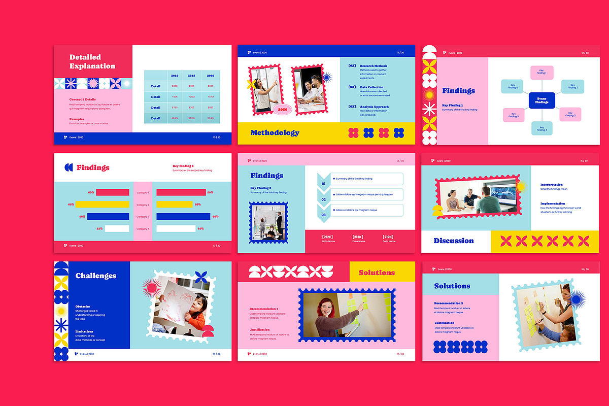 Pink Education PowerPoint, a Presentation Template by Neermana (Photo 3 of 5)