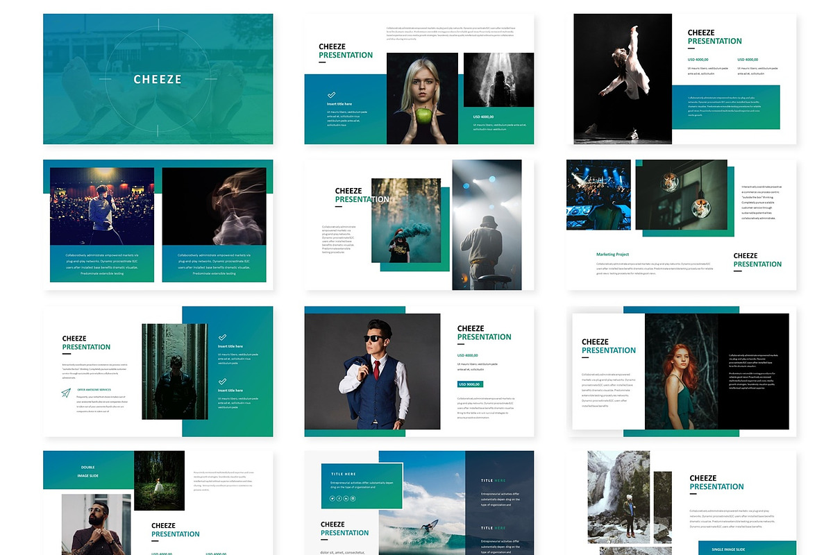 Cheeze - Powerpoint Template, a Presentation Template by AQR Studio