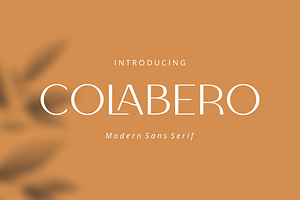 Colabero, Sans Serif Display Font