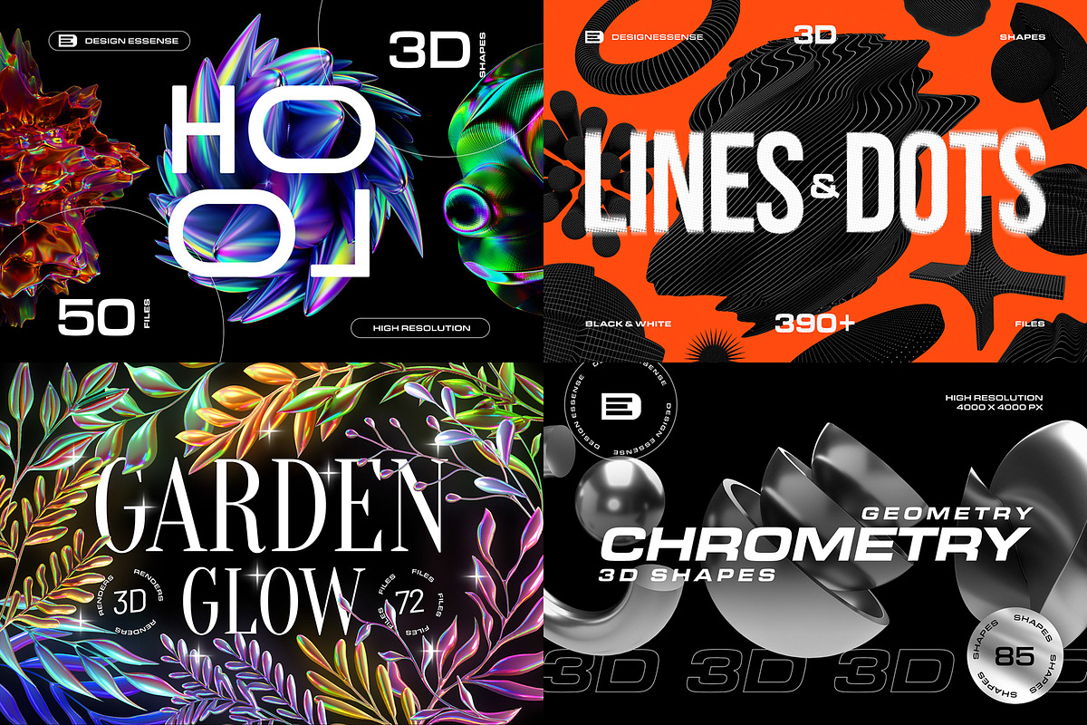 60%OFF - 3D BUNDLE - 2000+ elements, an Object Graphic by assetpro.design (Photo 5 of 8)