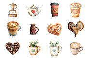 Love Coffee Day Clipart, an Illustration by Design Market (Thumbnail 2 of 3)