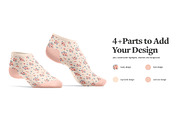 Socks 4 Types Mockups Set, a Bottom Mockup by rebrandy (Thumbnail 7 of 12)