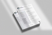 Modern CV Resume Template Design, a Resume Template by Graphic Template (Thumbnail 4 of 4)