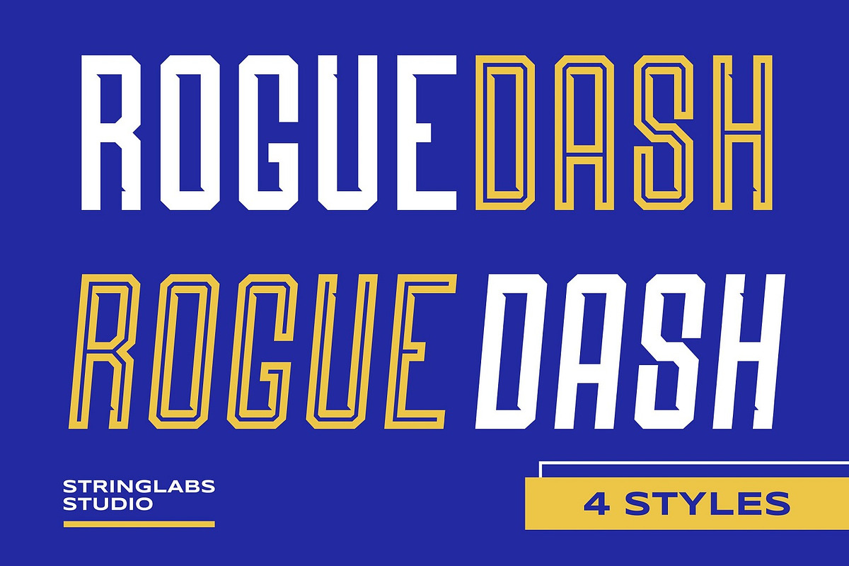 Roguedash - Stylish Sans Font Family preview 6