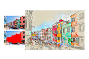 Urban Sketch Art Photoshop Action, an Action Add-On by MRI STUDIO (Thumbnail 2 of 11)
