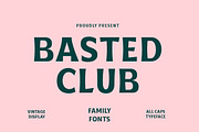 Basted Club Vintage Font, a Sans Serif Font by Yukita Creative (Thumbnail 1 of 12)